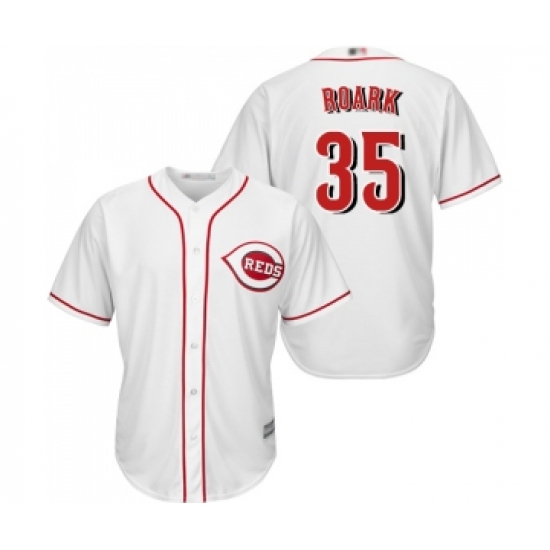 Men's Cincinnati Reds #35 Tanner Roark Replica White Home Cool Base Baseball Jersey - Ujersey