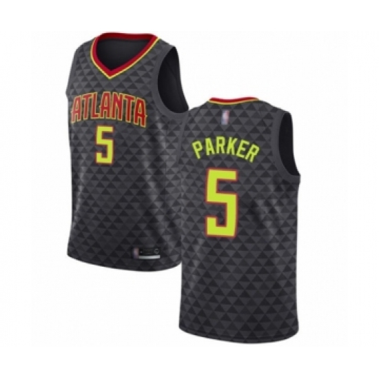 Women's Atlanta Hawks #5 Jabari Parker Swingman Black Basketball Jersey - Icon Edition - Ujersey