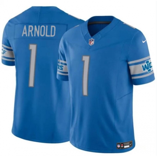 Youth Detroit Lions #1 Terrion Arnold Blue 2024 Draft F.U.S.E. Vapor Untouchable Limited Football Stitched Jersey - Ujersey