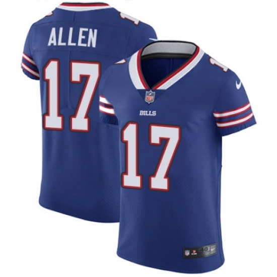 Men's Nike Buffalo Bills #17 Josh Allen Royal Blue Team Color Vapor Untouchable Elite Player NFL Jersey - Ujersey