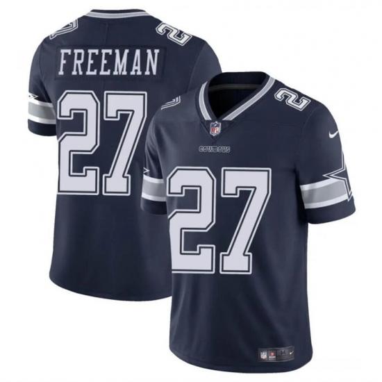 Men's Dallas Cowboys #27 Royce Freeman Navy Vapor Untouchable Limited Football Stitched Jersey - Ujersey