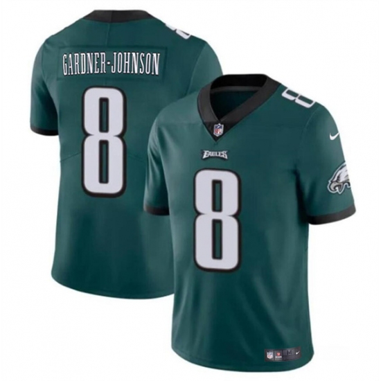Youth Philadelphia Eagles #8 Chauncey Gardner-Johnson Green Vapor Untouchable Limited Football Stitched Jersey - Ujersey