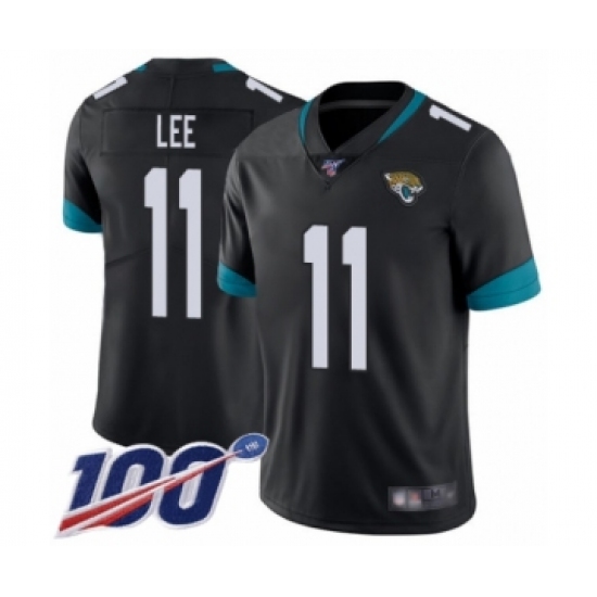 Men's Jacksonville Jaguars #11 Marqise Lee Black Team Color Vapor Untouchable Limited Player 100th Season Football Jersey - Ujersey