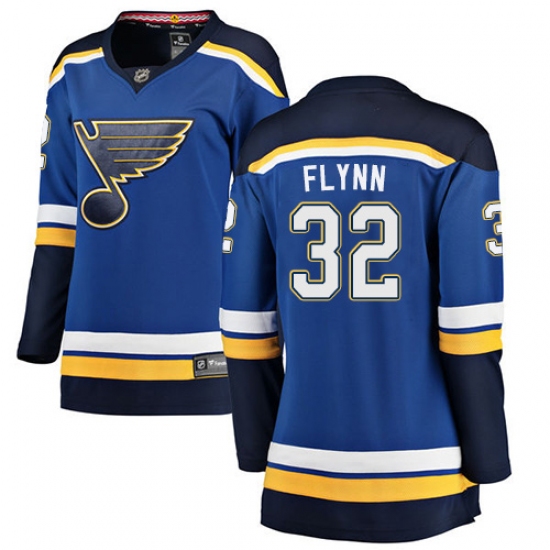 Women's St. Louis Blues #32 Brian Flynn Fanatics Branded Royal Blue Home Breakaway NHL Jersey - Ujersey