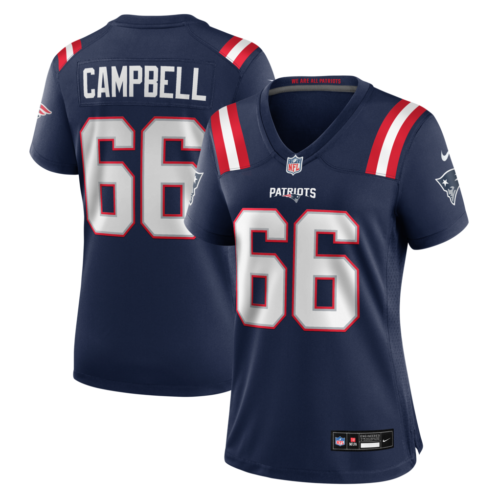 Women's New England Patriots Will Campbell Nike Navy Team Game Jersey - Ujersey NHL