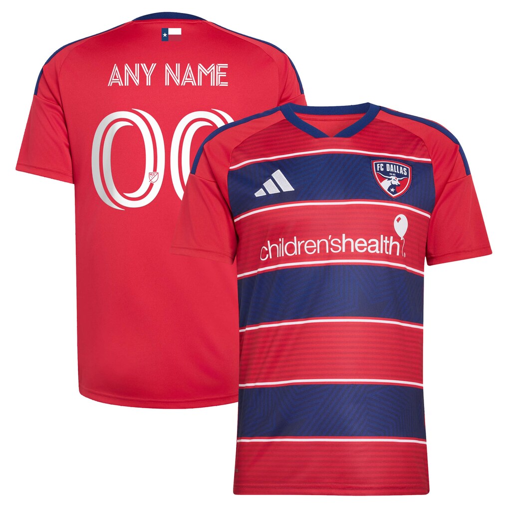 Men's FC Dallas adidas Red 2026 DNA Kit Replica Custom Jersey - Ujersey