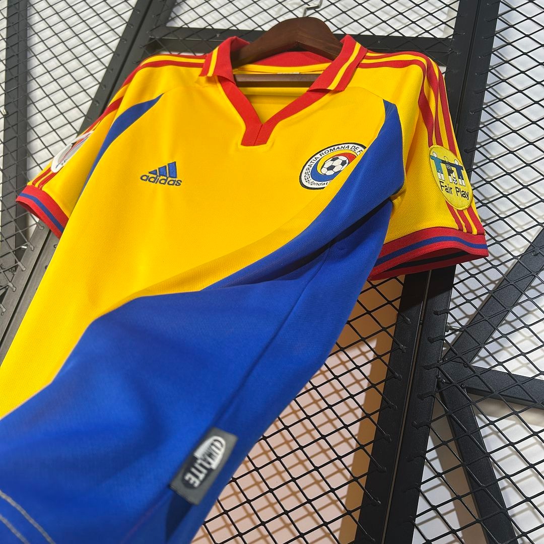 Romania Soccer Jersey Home Retro Jersey 2000