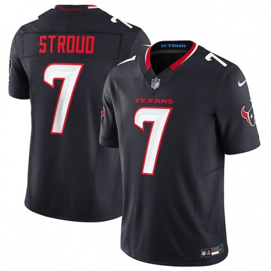Youth Houston Texans #7 C.J. Stroud Navy 2024 Vapor F.U.S.E. Limited Football Stitched Jersey - Ujersey