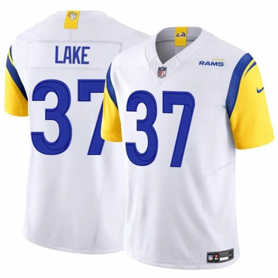 Men's Los Angeles Rams #37 Quentin Lake White 2025 F.U.S.E. Vapor Untouchable Football Stitched Jersey - Ujersey