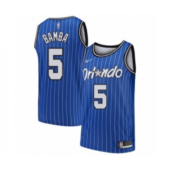 Youth Orlando Magic #5 Mohamed Bamba Swingman Blue Hardwood Classics Basketball Jersey - Ujersey