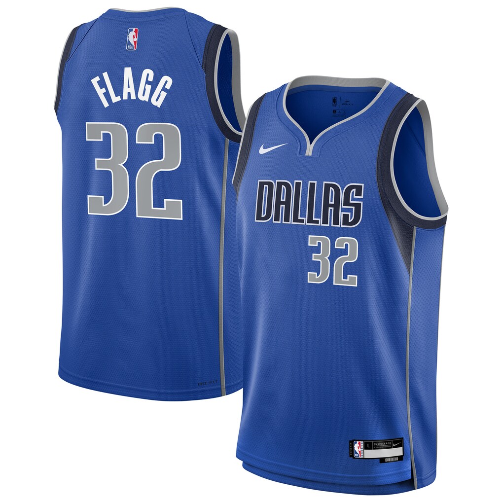 Youth Dallas Mavericks Cooper Flagg Nike Blue Swingman Jersey - Icon Edition - ujerseystore