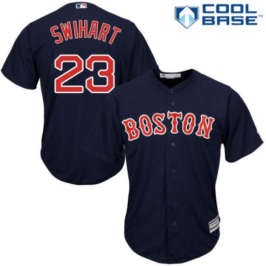 Youth Majestic Boston Red Sox #23 Blake Swihart Replica Navy Blue Alternate Road Cool Base MLB Jersey - Ujersey