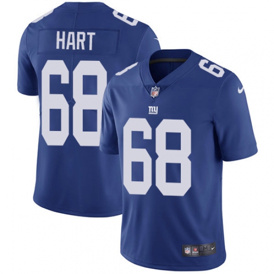Youth Nike New York Giants #68 Bobby Hart Royal Blue Team Color Vapor Untouchable Limited Player NFL Jersey - Ujersey