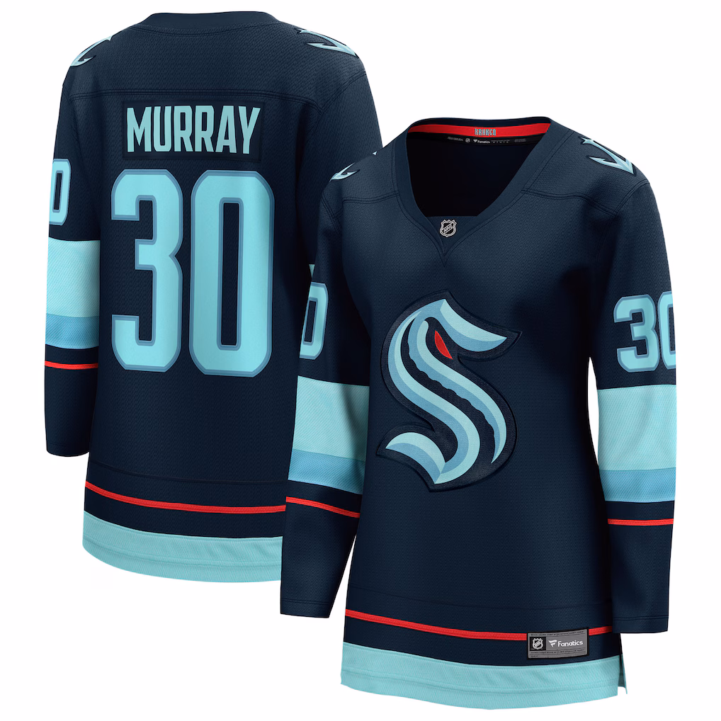 Women's Seattle Kraken Matt Murray Fanatics Deep Sea Blue Home Breakaway Jersey - Ujersey NHL