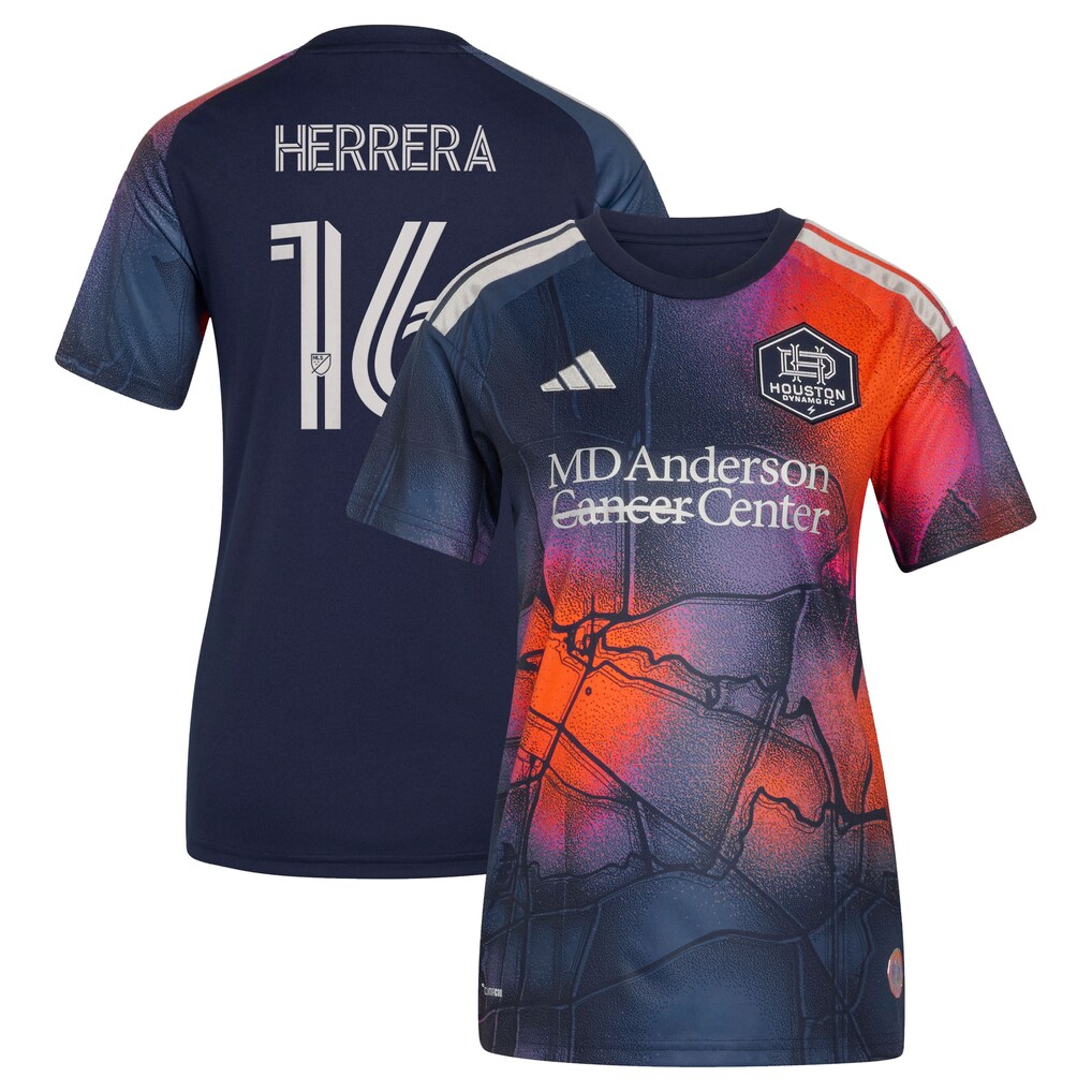 Women's Houston Dynamo FC Héctor Herrera adidas Blue 2026 Mission Control Replica Jersey - Ujersey