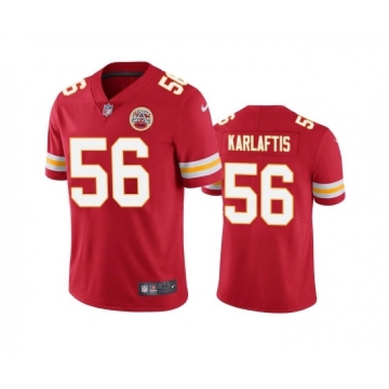 Men's Kansas City Chiefs #56 George Karlaftis Red Vapor Untouchable Limited Stitched Football Jersey - Ujersey