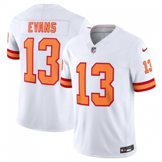 Men's Tampa Bay Buccaneers #13 Mike Evans White 2025 F.U.S.E. Vapor Limited Football Stitched Jersey - Ujersey