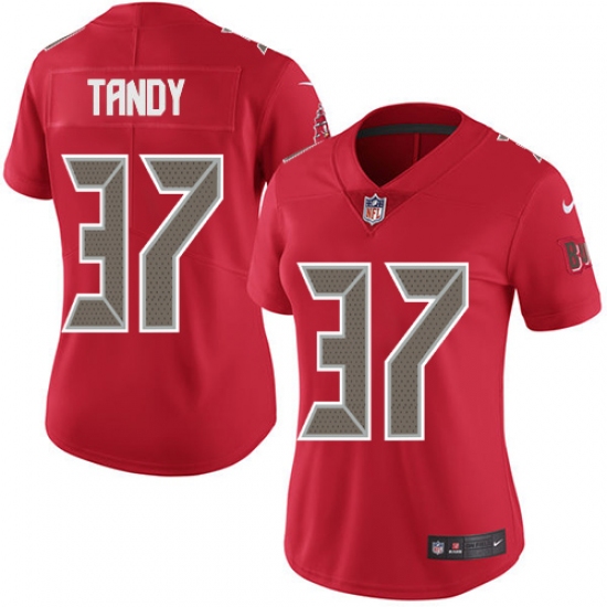 Women's Nike Tampa Bay Buccaneers #37 Keith Tandy Limited Red Rush Vapor Untouchable NFL Jersey - Ujersey