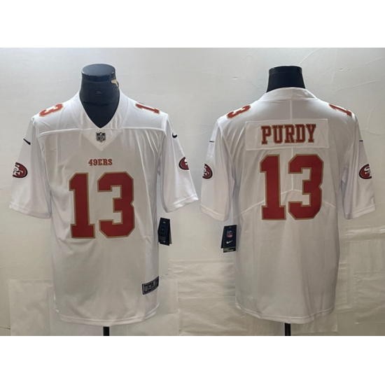 Men's San Francisco 49ers #13 Brock Purdy White Vapor Untouchable Limited Football Stitched Jersey - Ujersey