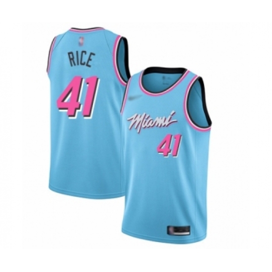 Men's Miami Heat #41 Glen Rice Swingman Blue Basketball Jersey - 2019 20 City Edition