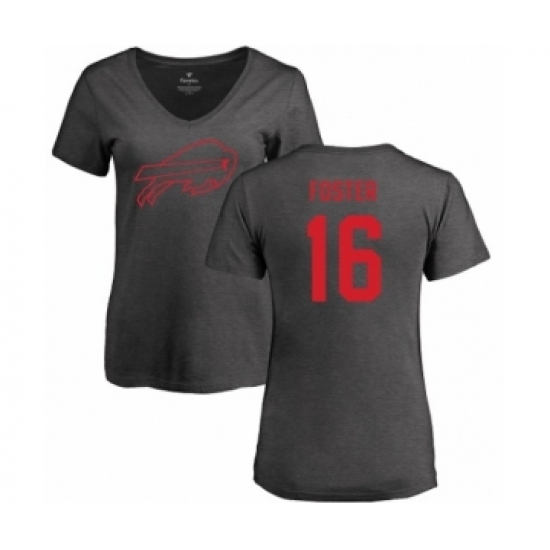 NFL Women's Nike Buffalo Bills #16 Robert Foster Ash One Color T-Shirt - Ujersey