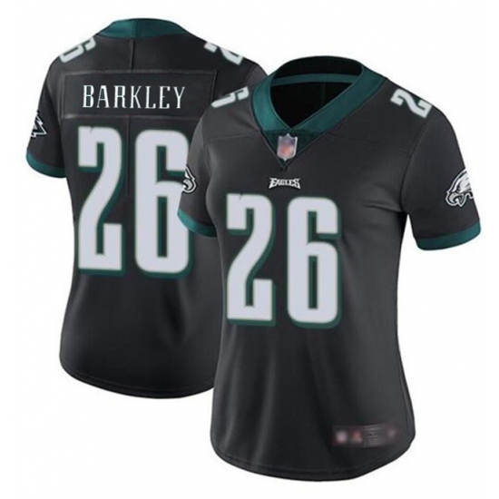 Women's Philadelphia Eagles #26 Saquon Barkley Black Vapor Untouchable Limited Football Jersey(Run Small) - Ujersey