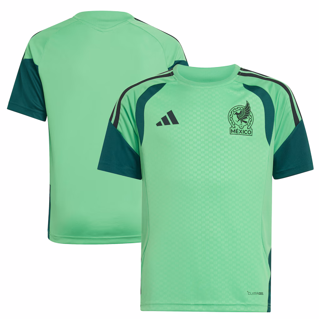 Youth Mexico National Team adidas Green 2026 Home Tiro Training Jersey - Ujersey NHL