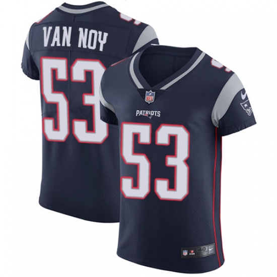 Men's Nike New England Patriots #53 Kyle Van Noy Navy Blue Team Color Vapor Untouchable Elite Player NFL Jersey - Ujersey