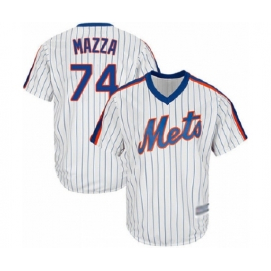 Youth New York Mets #74 Chris Mazza Authentic White Alternate Cool Base Baseball Player Jersey - Ujersey