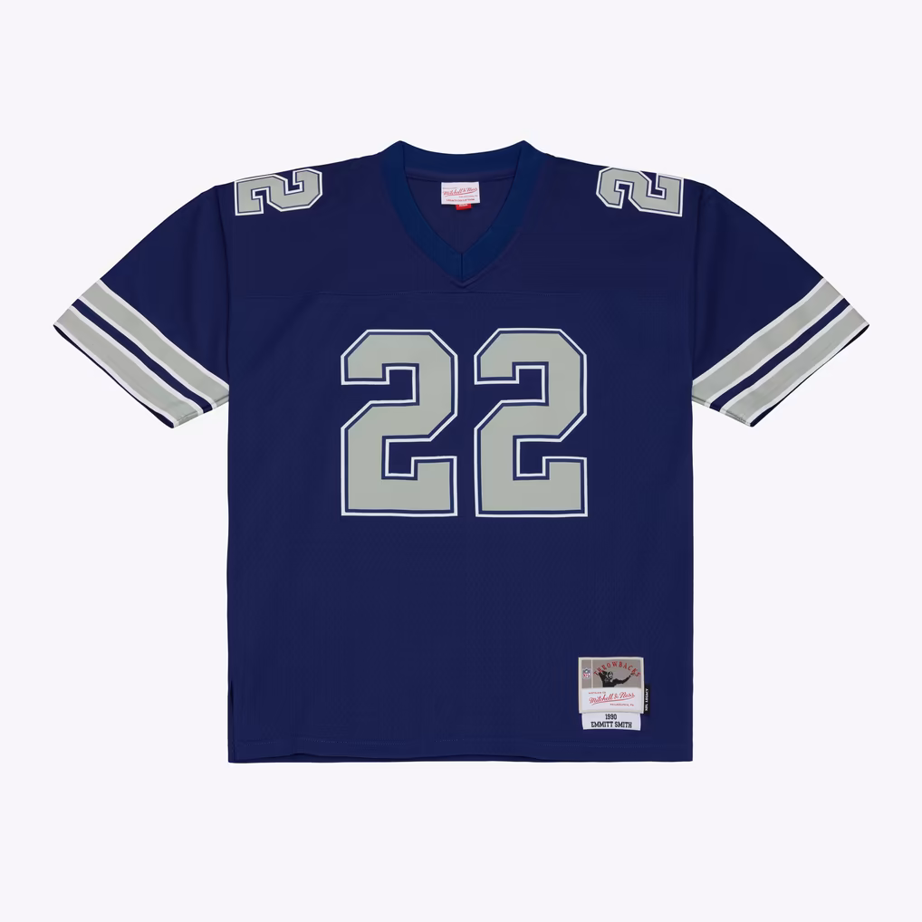 Men's Dallas Cowboys Emmitt Smith Mitchell & Ness Navy Retired Legacy Replica Player Jersey - Ujersey
