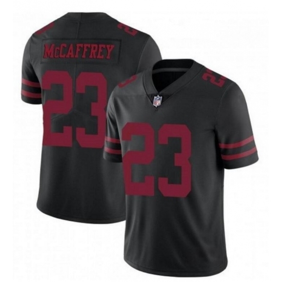 Men's San Francisco 49ers #23 Christian McCaffrey Black Vapor Untouchable Limited Stitched Jersey - Ujersey