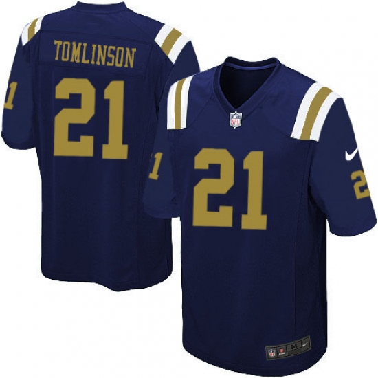 Men's Nike New York Jets #21 LaDainian Tomlinson Game Navy Blue Alternate NFL Jersey - Ujersey