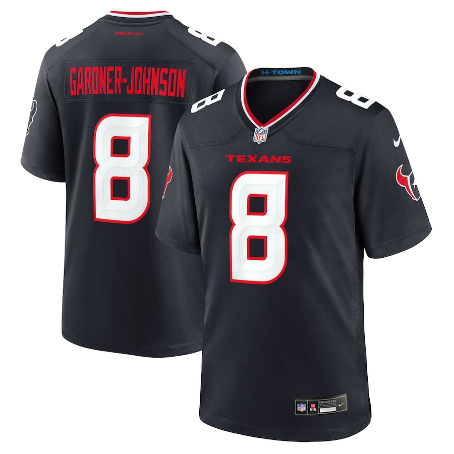Men's Houston Texans C.J. Gardner-Johnson Nike Navy Team Game Jersey - Ujersey