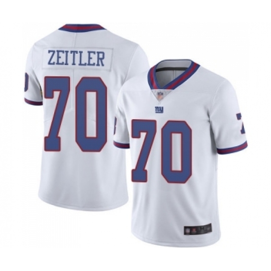 Youth New York Giants #70 Kevin Zeitler Limited White Rush Vapor Untouchable Football Jersey - Ujersey