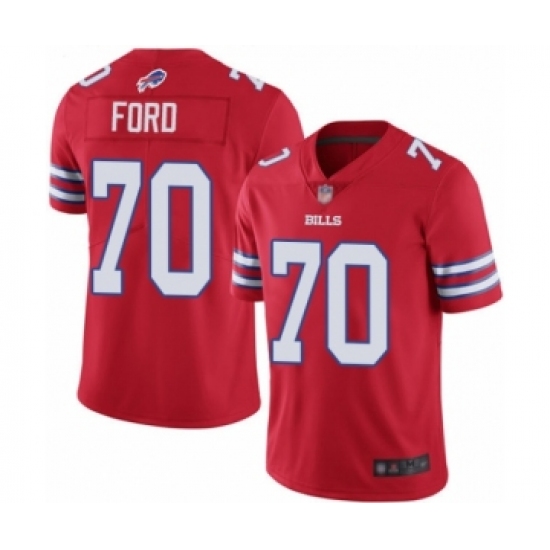 Men's Buffalo Bills #70 Cody Ford Limited Red Rush Vapor Untouchable Football Jersey - Ujersey