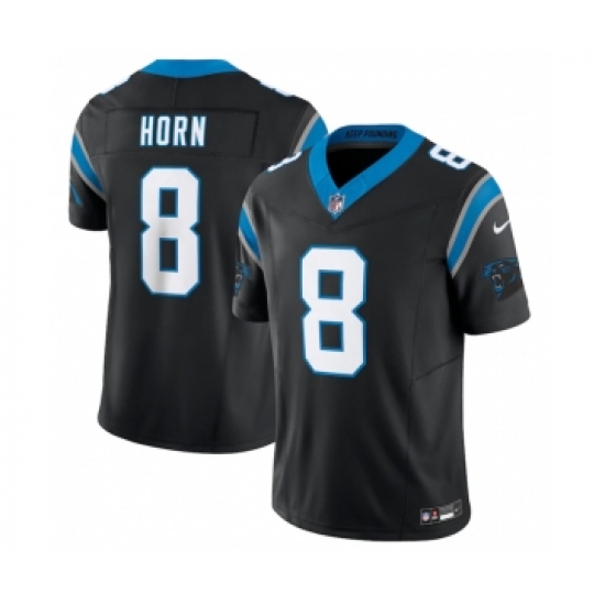 Men's Carolina Panthers #8 Jaycee Horn Black 2023 F.U.S.E. Vapor Untouchable Stitched Football Jersey - Ujersey