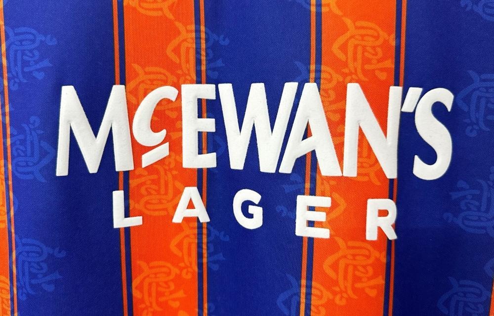 Rangers FC Retro Soccer Jersey Away Custom Shirt 1993-94 - Ujersey