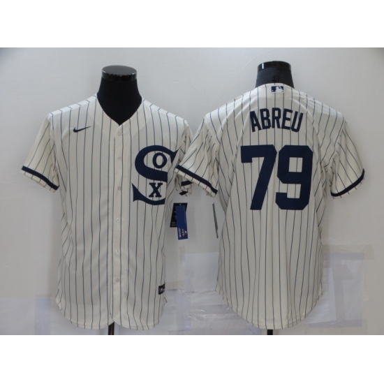Men's Nike Chicago White Sox #79 Jose Abreu Cream Elite 2021 Field of Dreams Jersey - Ujersey