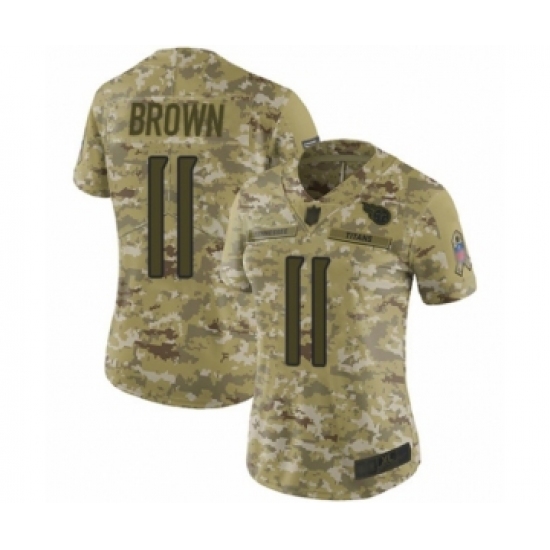 Women's Tennessee Titans #11 A.J. Brown Limited Camo 2018 Salute to Service Football Jersey - Ujersey