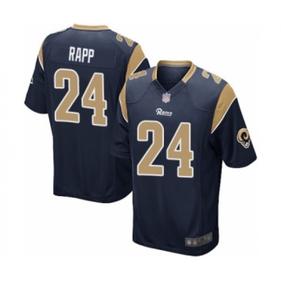Men's Los Angeles Rams #24 Taylor Rapp Game Navy Blue Team Color Football Jersey - Ujersey