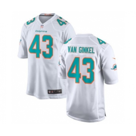 Men's Nike Miami Dolphins #43 Andrew Van Ginkel White Stitched Football Jersey - Ujersey