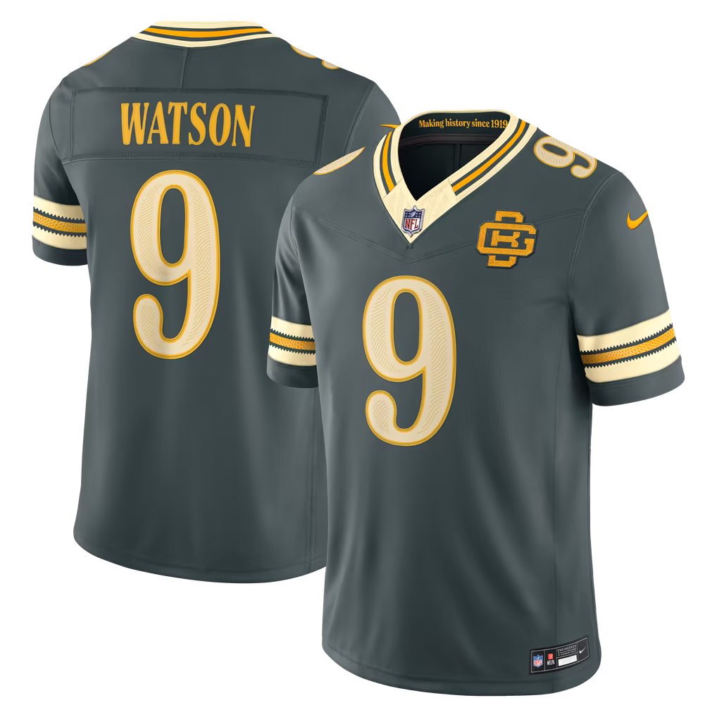 Men's Green Bay Packers Christian Watson Nike Green 2026 Rivalries Collection Stitched Limited Jersey - Ujersey