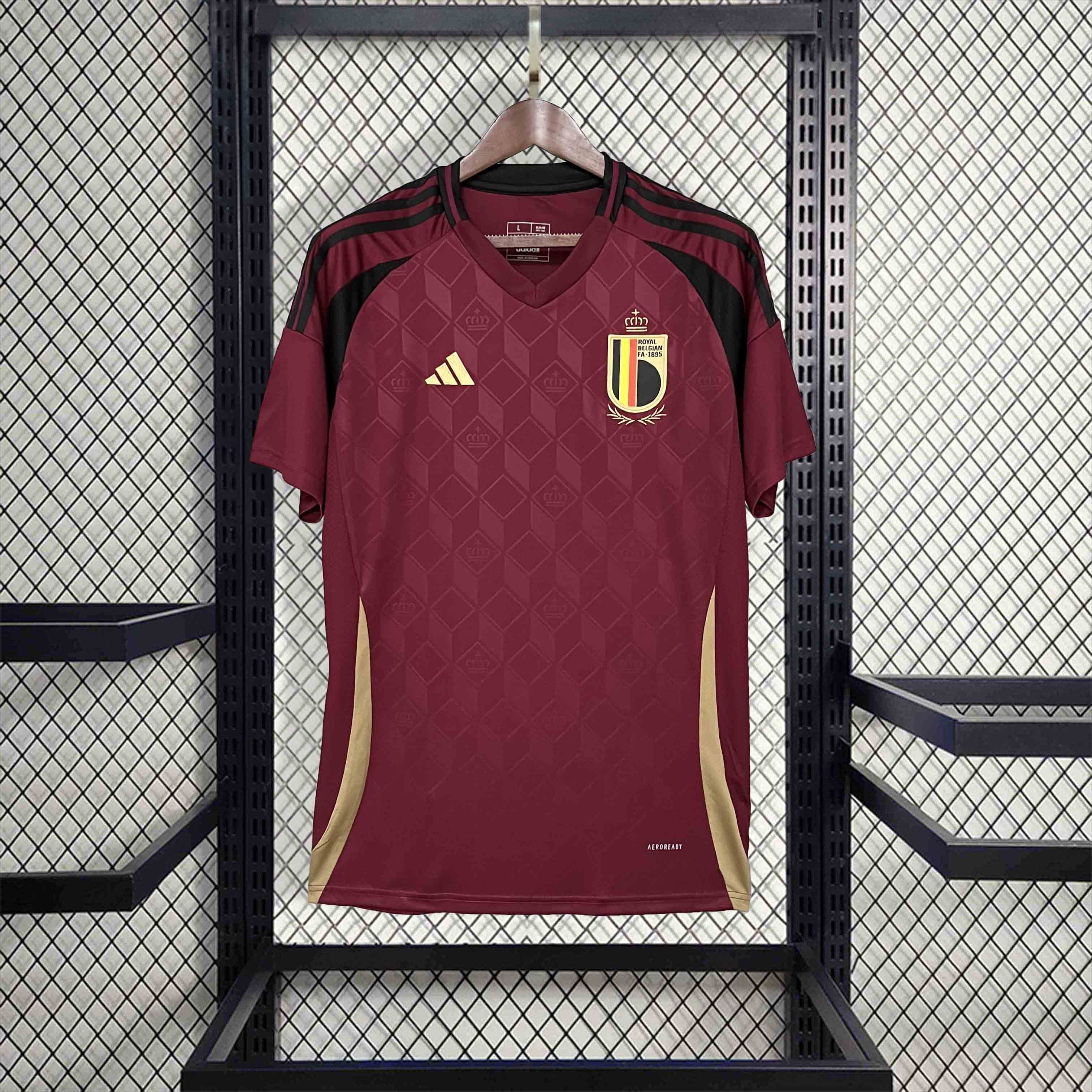 Belgium Soccer Jersey Home Custom Shirt EURO 2024 - ujerseystore