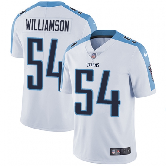 Youth Nike Tennessee Titans #54 Avery Williamson White Vapor Untouchable Limited Player NFL Jersey - Ujersey