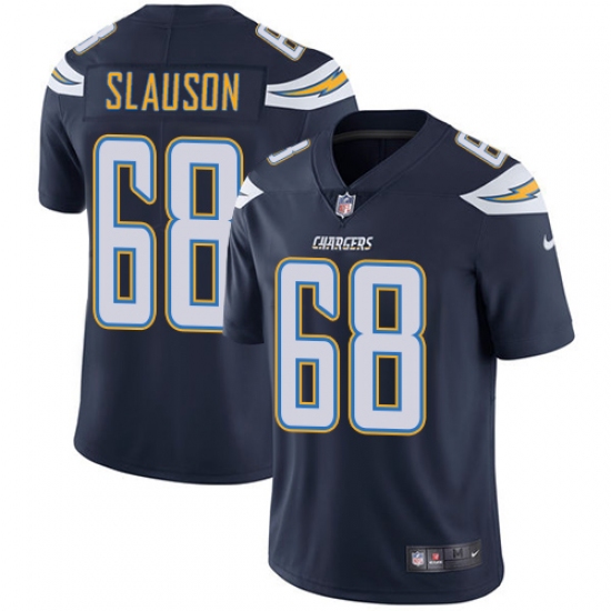 Youth Nike Los Angeles Chargers #68 Matt Slauson Navy Blue Team Color Vapor Untouchable Limited Player NFL Jersey - Ujersey
