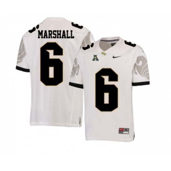UCF Knights 6 Brandon Marshall White College Football Jersey - Ujersey