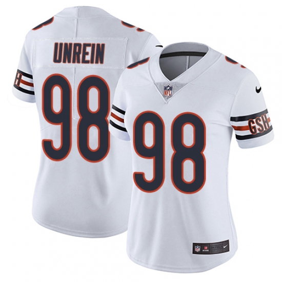 Women's Nike Chicago Bears #98 Mitch Unrein White Vapor Untouchable Limited Player NFL Jersey - Ujersey