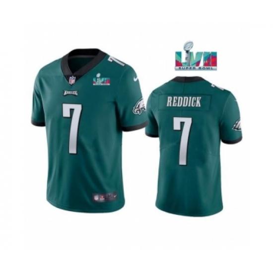 Men's Philadelphia Eagles #7 Haason Reddick Green Super Bowl LVII Patch Vapor Untouchable Limited Stitched Jersey - Ujersey