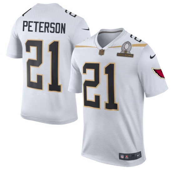 Men's Nike Arizona Cardinals #21 Patrick Peterson Elite White Team Rice 2016 Pro Bowl NFL Jersey - Ujersey