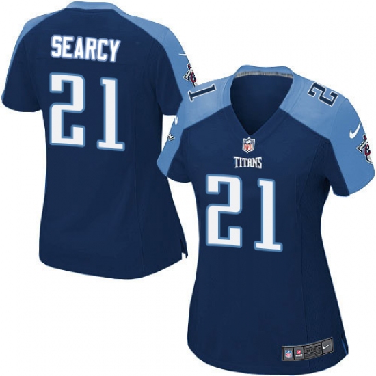 Women's Nike Tennessee Titans #21 Da'Norris Searcy Game Navy Blue Alternate NFL Jersey - Ujersey